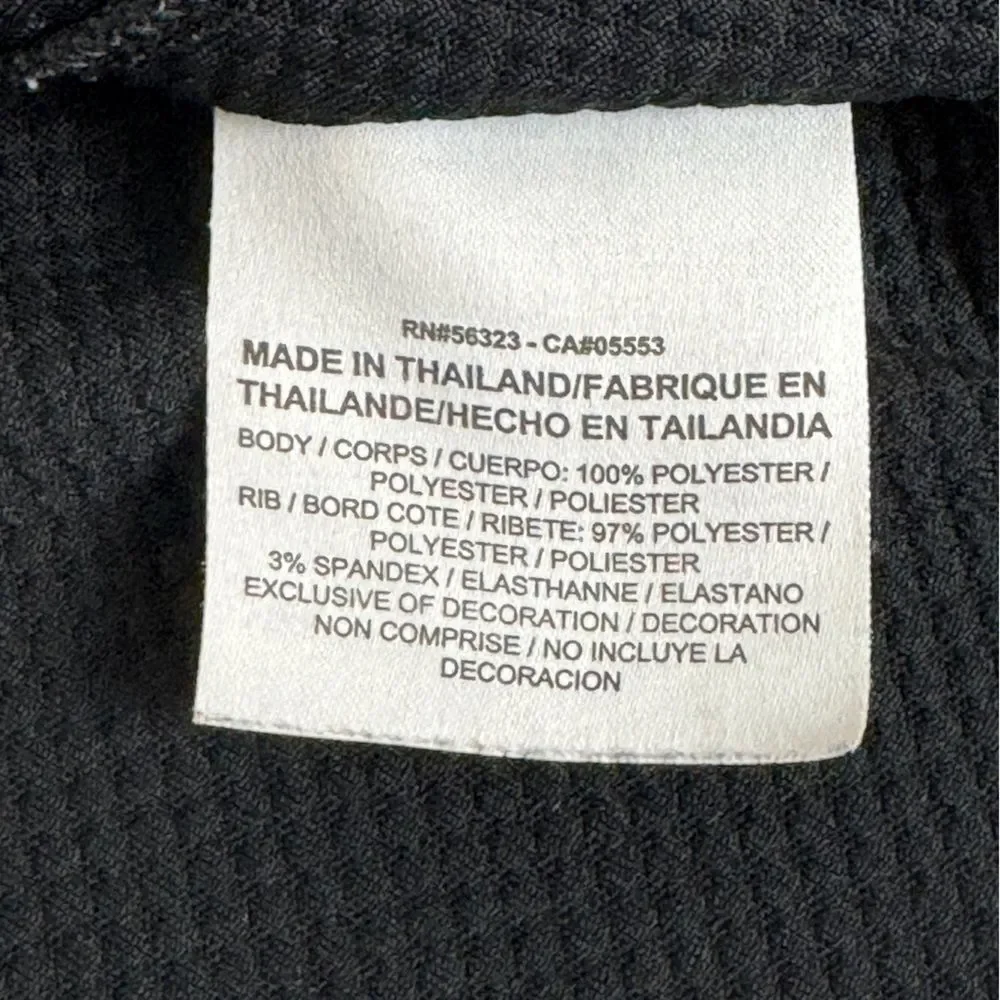 Nike Dri-fit Black Quarter Zip Pullover White Stripe M